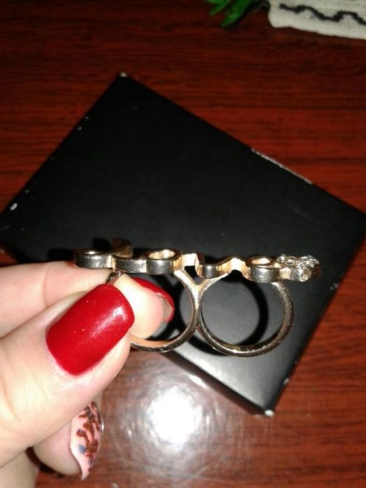 Недорого двойное кольцо Avon