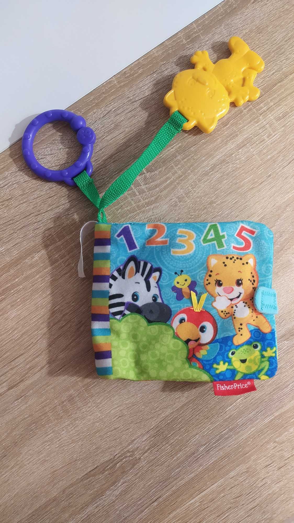 Fisher price książeczka sensoryczna Liczymy ze zwierzętami