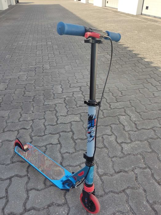 Trotinete com suspensão e travão no guiador para criança - Oxelo MID5