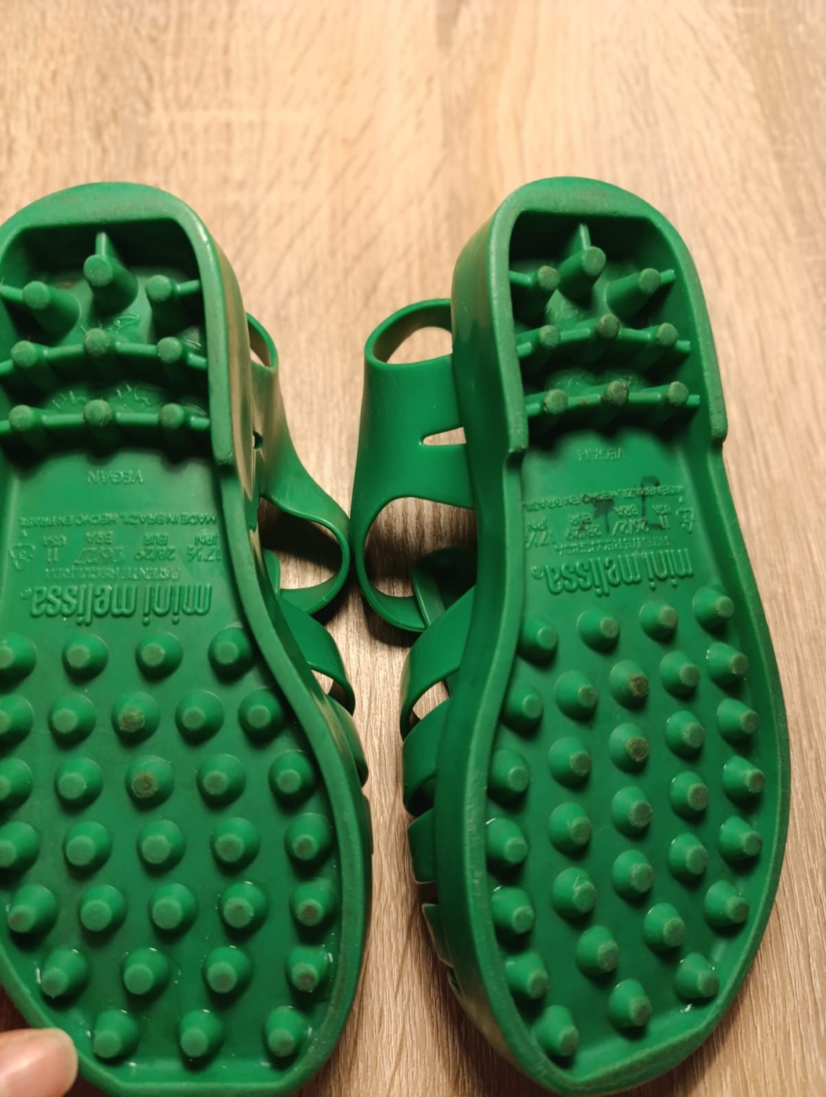 Mini Melissa Possesionb zielone sandaly