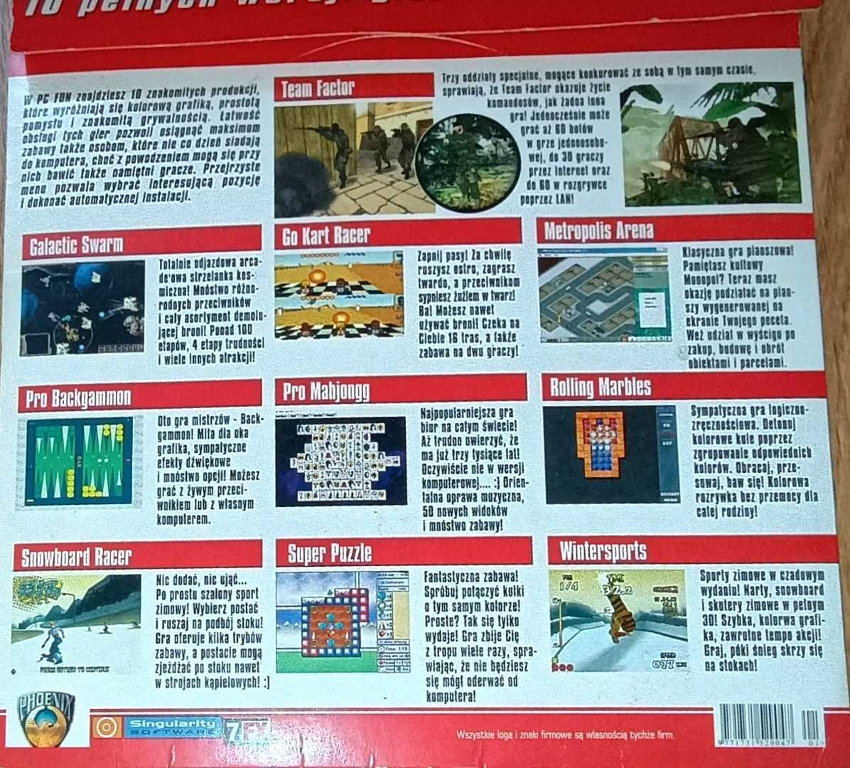 10 gier retro PC Fun 4 z 4/2004 Team Factor, Wintersports
