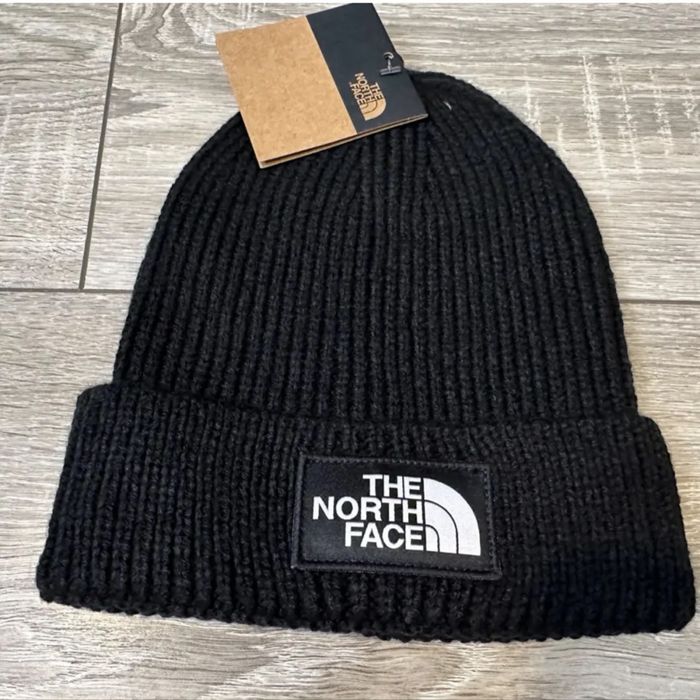 Шапка Оригинал The nort face Logo box Cuffed оригінал