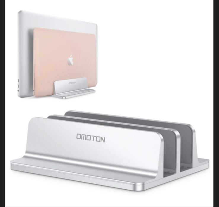 Підставка для ноутбука omoton laptop vertical stand silver