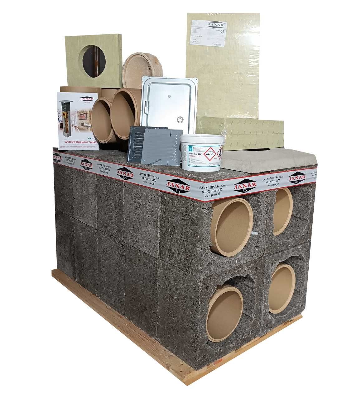 Komin systemowy ceramiczny Janar UNIWERSAL KW2 6M,każdy typ i wysokość