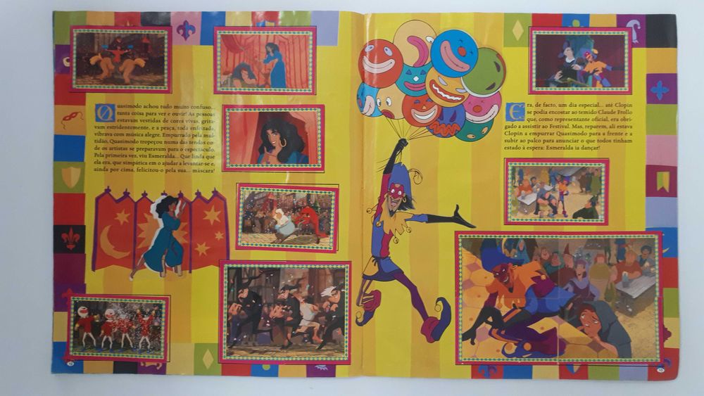 Caderneta de cromos O Corcunda de Notre Dame - Panini