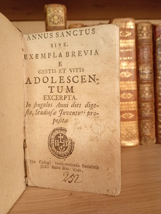 Polonik Starodruk 1740 Nauki Katolickie na Rok dla Młodzieży