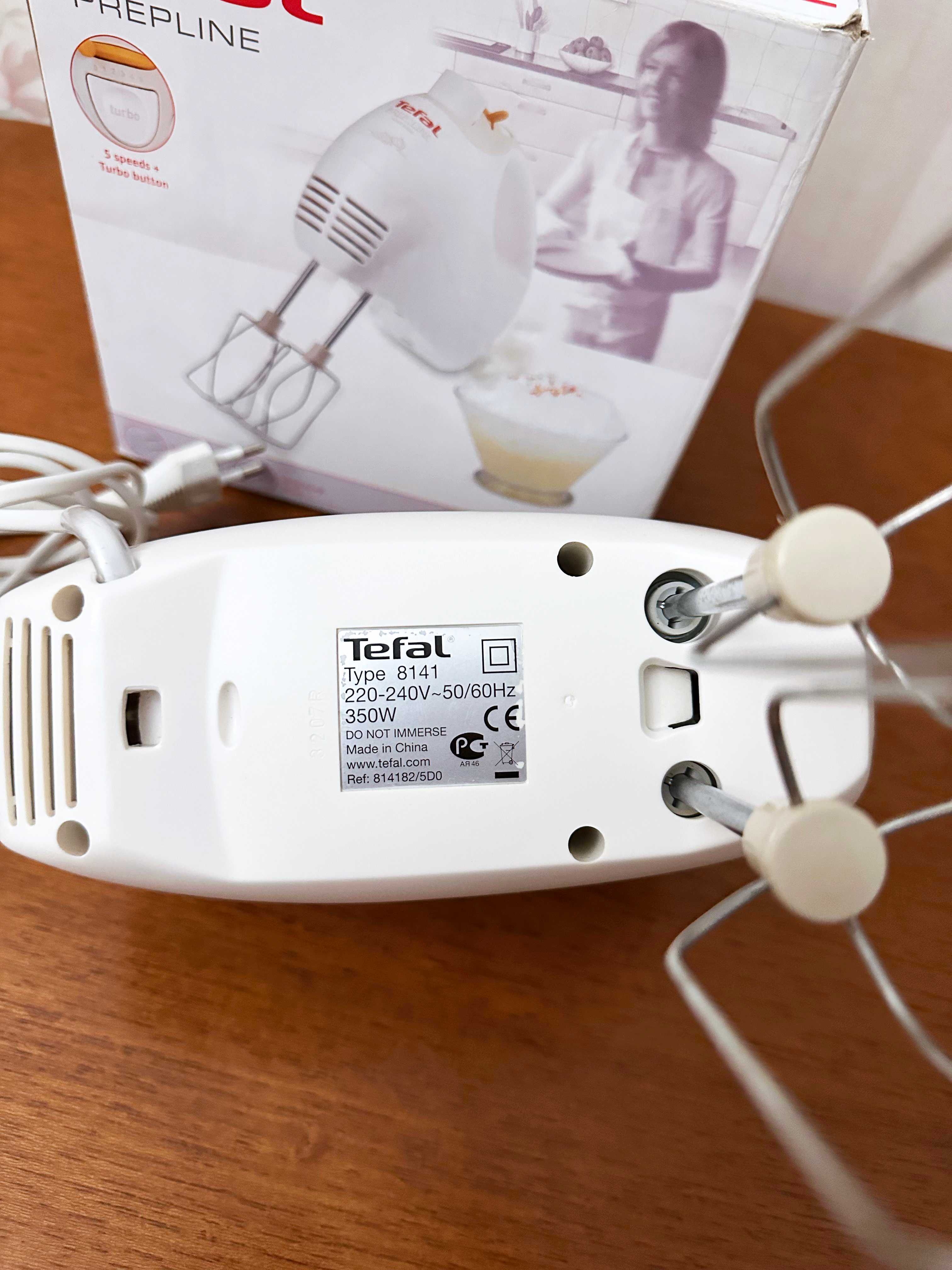 Ручной миксер Tefal Prepline 350W Венчики для взбивания и замешивания