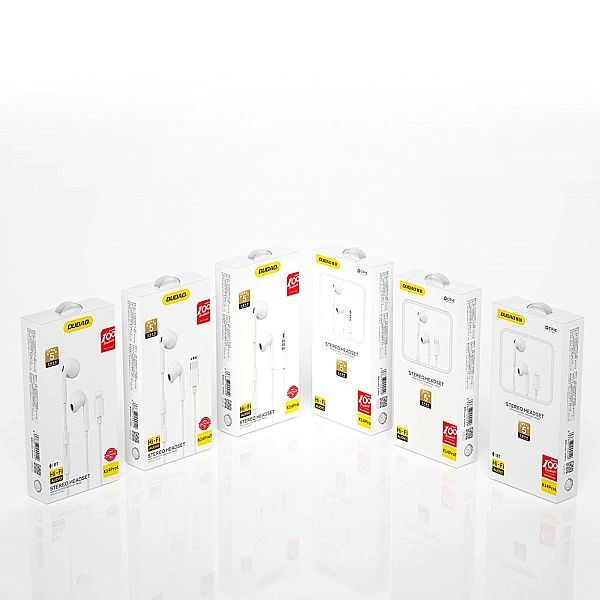 Dudao X14PROL-W1 słuchawki douszne ze złączem Lightning biały (X14PROL