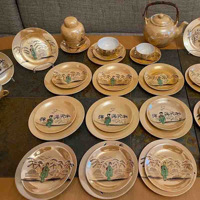 Японська легенда чайно-кавовий сервіз у стилі Імарі/Кутані, 50 шт