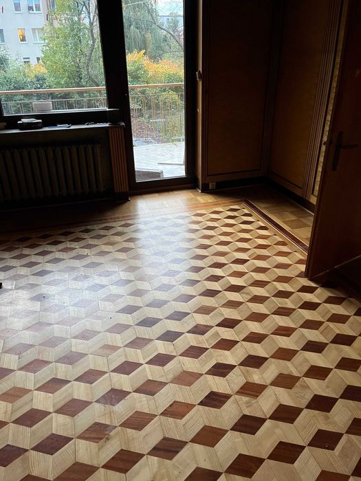 przepiękny parkiet do demontażu kostka 3d iluzja sześcianu unikatowy