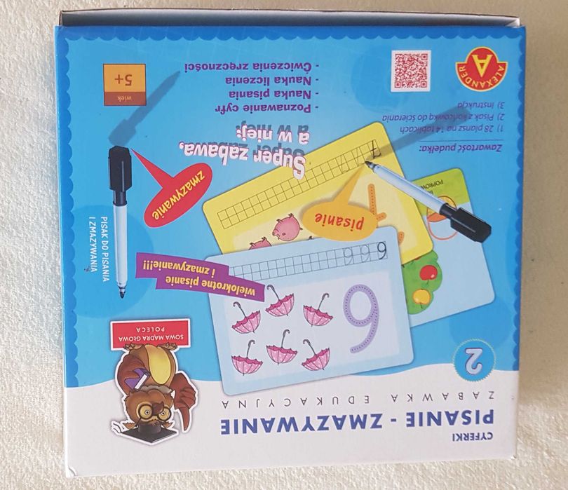 Pisanie zmazywanie cyferki