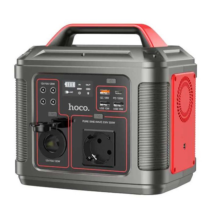 Портативна електростанція HOCO DB28 (296 Вт•ч) 300W, 450-пік/ нова