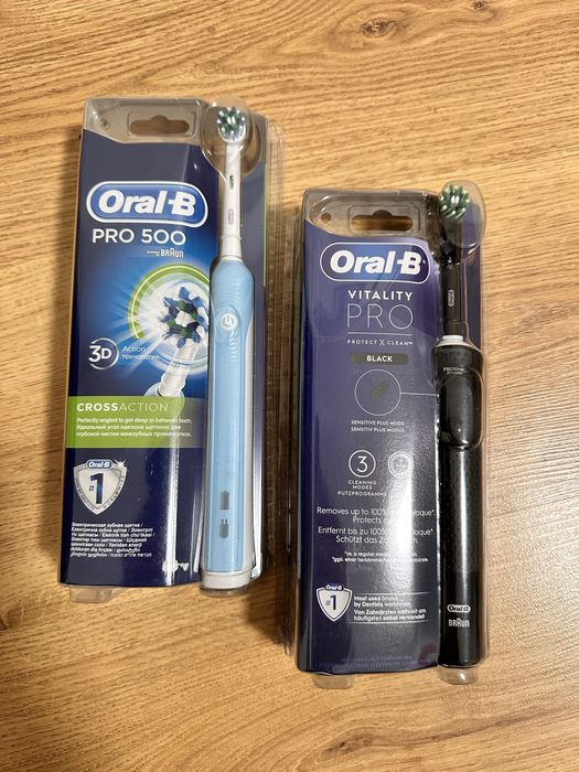 Электрическая  зубная щетка OralB Vitality D100,Pro 500,2500.Smart 4,6