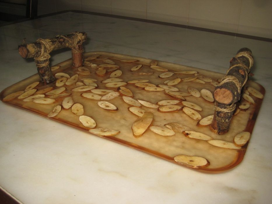 Tabuleiro original artesanato português, anos 90(Nunca Usado)