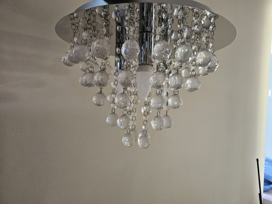 Żyrandol GLAMOUR jak NOWY.  Ładny stylowe Łomża