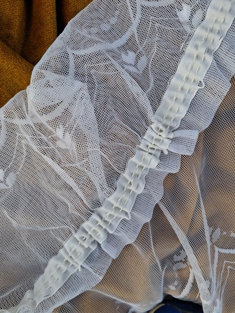 Firana retro PRL 280x490 2 sztuki
