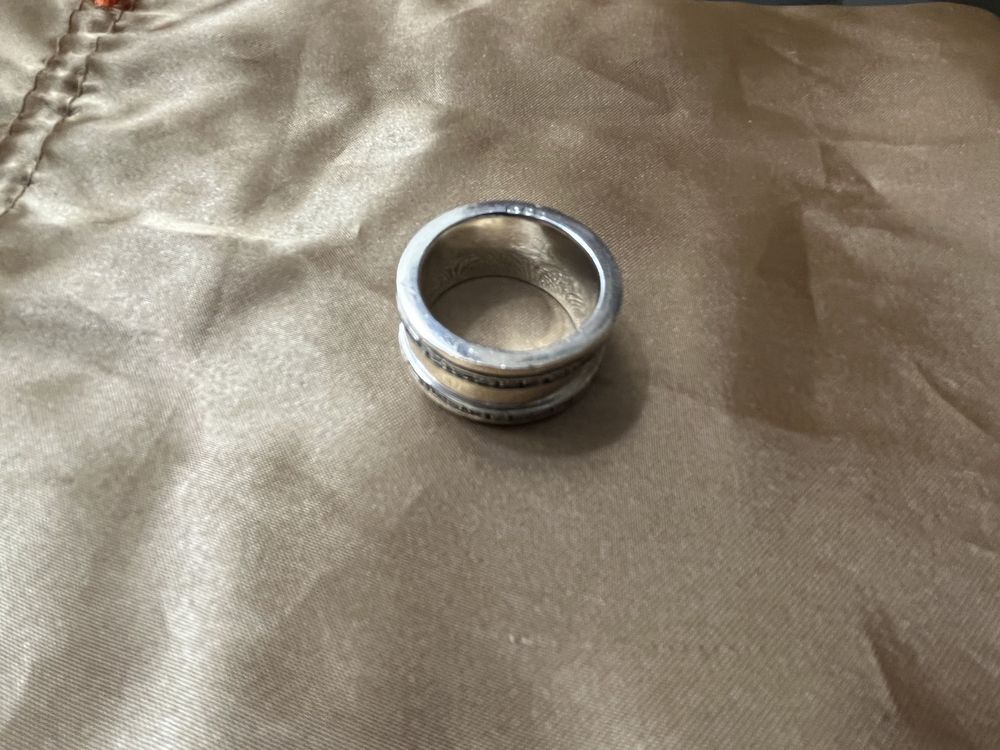 Vendo anel ouro prata zirconias