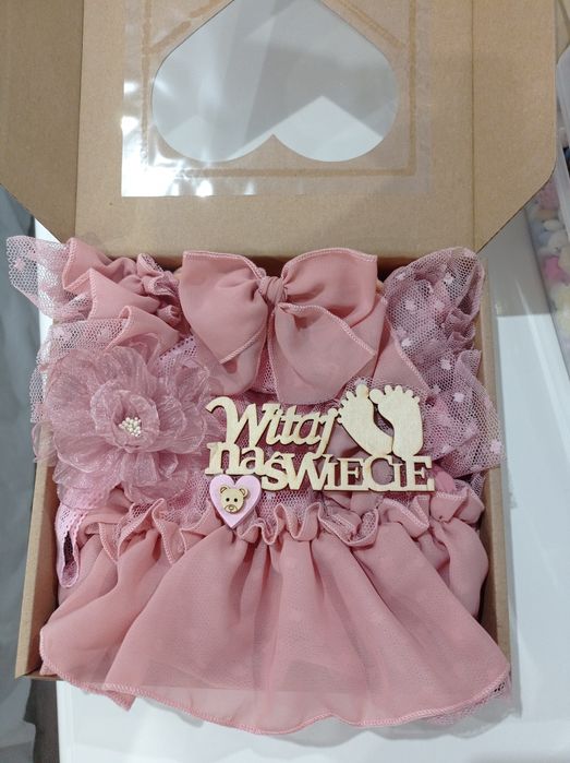 Bodo sukieneczka z opaską na głowę dla niemowlaka