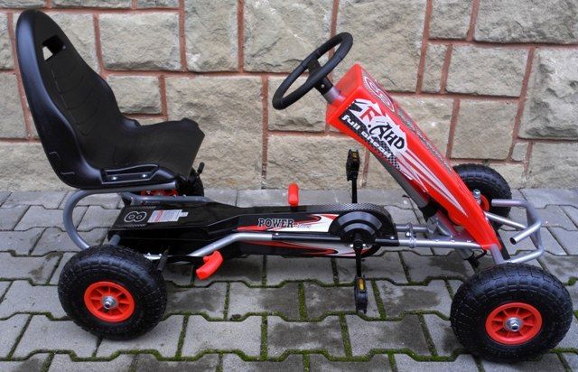 Duży GOKART na pedała G5 CZERWONY