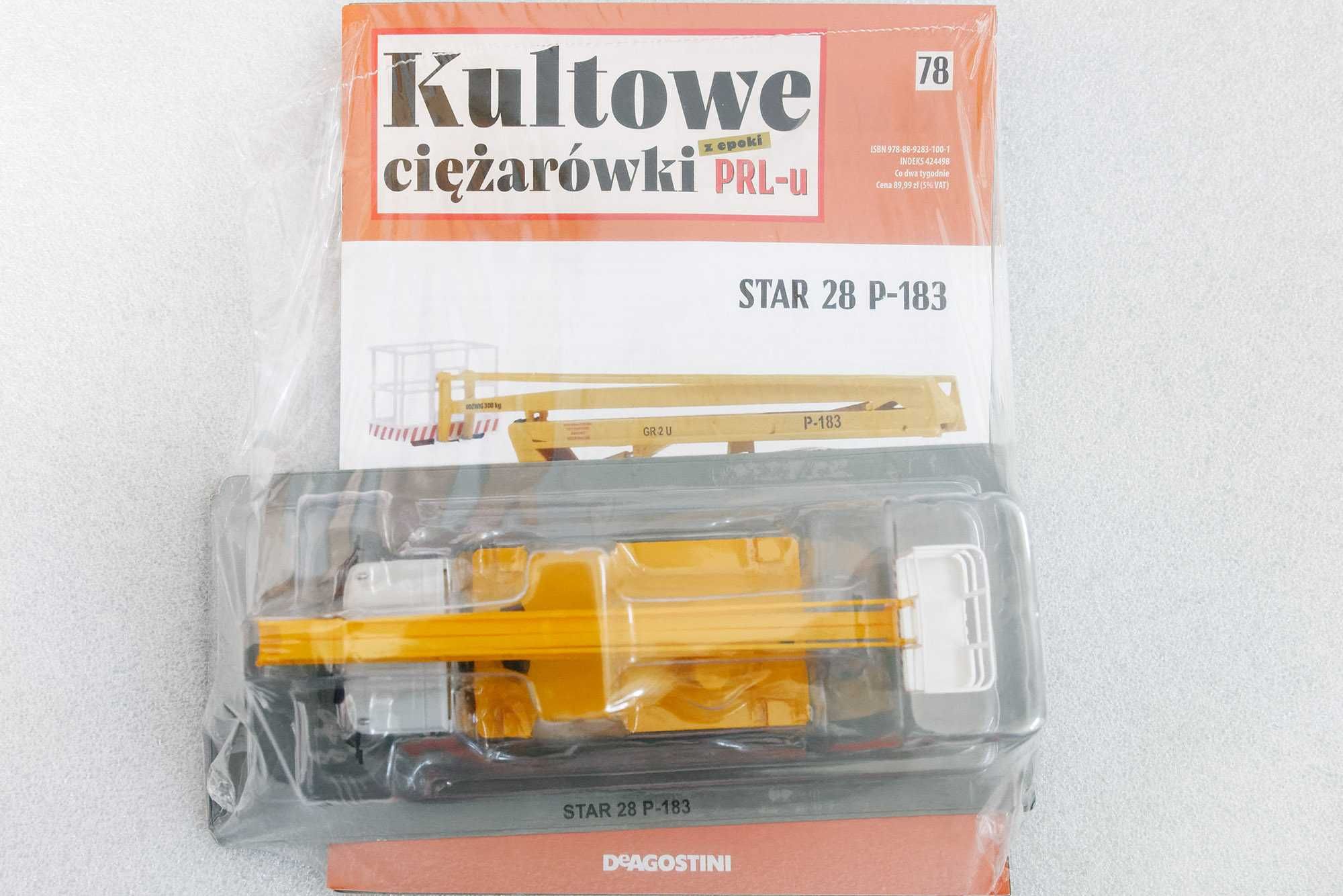 STAR 28 P-183 podnośnik DeAgostini Kultowe ciężarówki PRL-u 1:43 nr 78