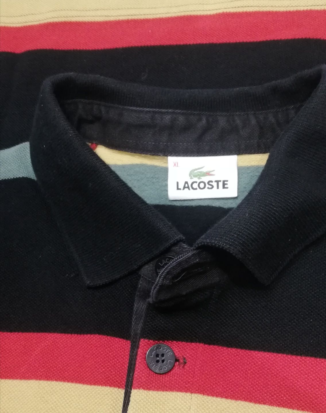 Bluza połówka w pasy Lacoste