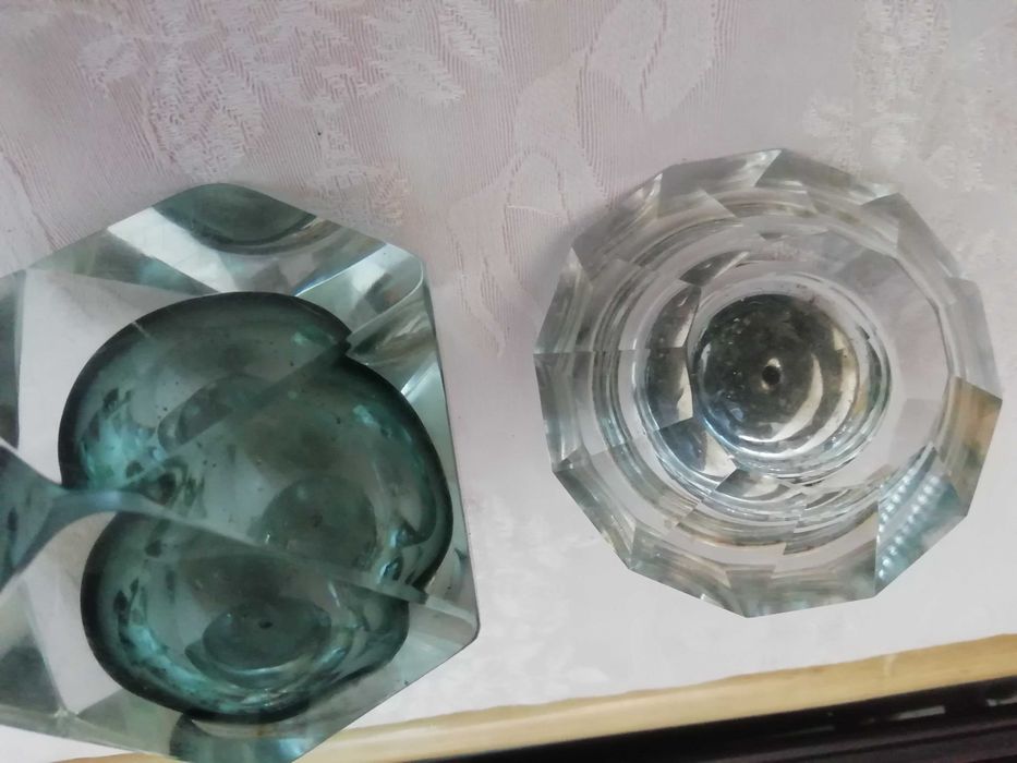 Isqueiros de mesa em vidro - Grandes e Vintage