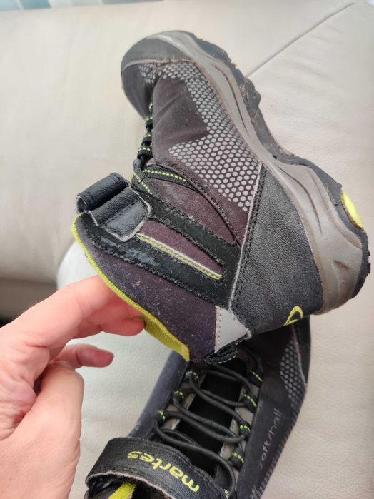 Buty jesienno-zimowe/32/21 cm/na rzepy/górskie/kozaki/trekkingowe