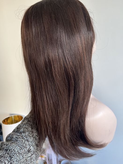 Peruka 100% wlosy naturalne ludzkie dluga brazowa