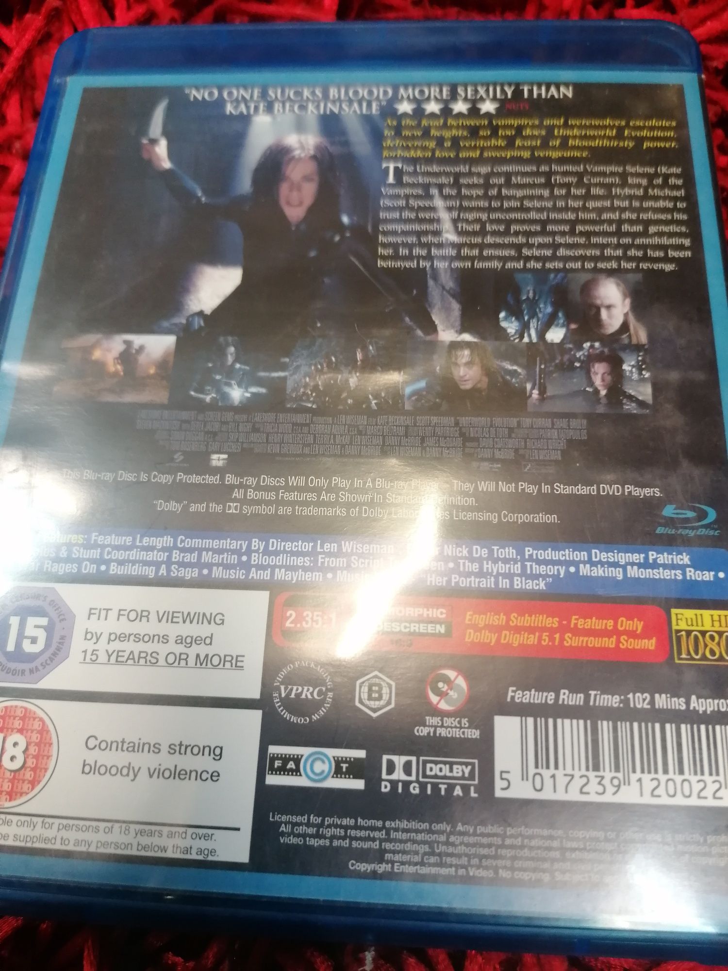 2 Blu-Ray Underworld Ryse of the Lycans / Underworld Evolution