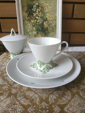 Фарфоровое кофейное трио тройка Розенталь Rosenthal Германия  Фарфор