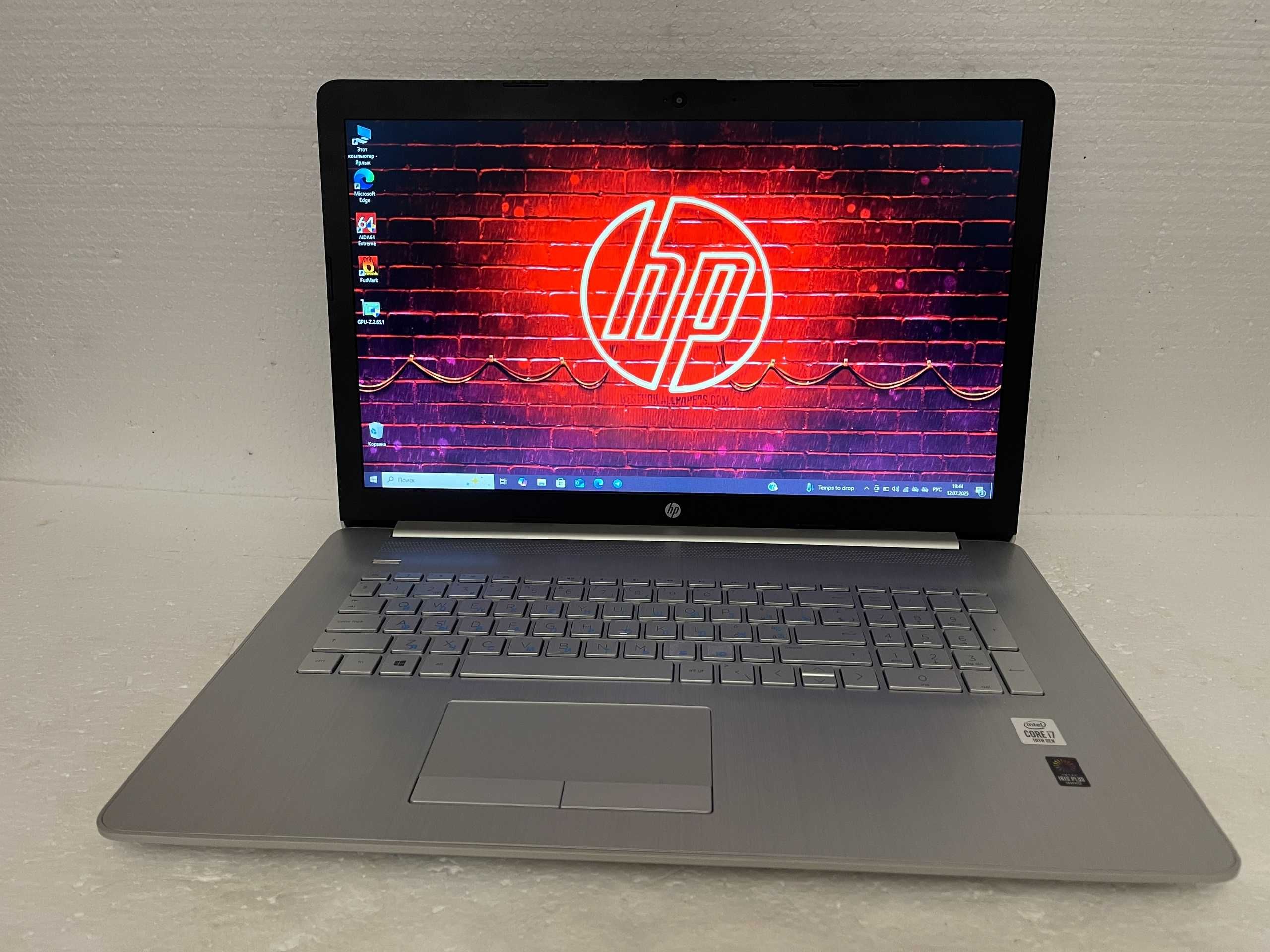 17.3" Экран Игровой 2024 HP Laptop 17 + (Core i7 10" го покол) + ИДЕАЛ