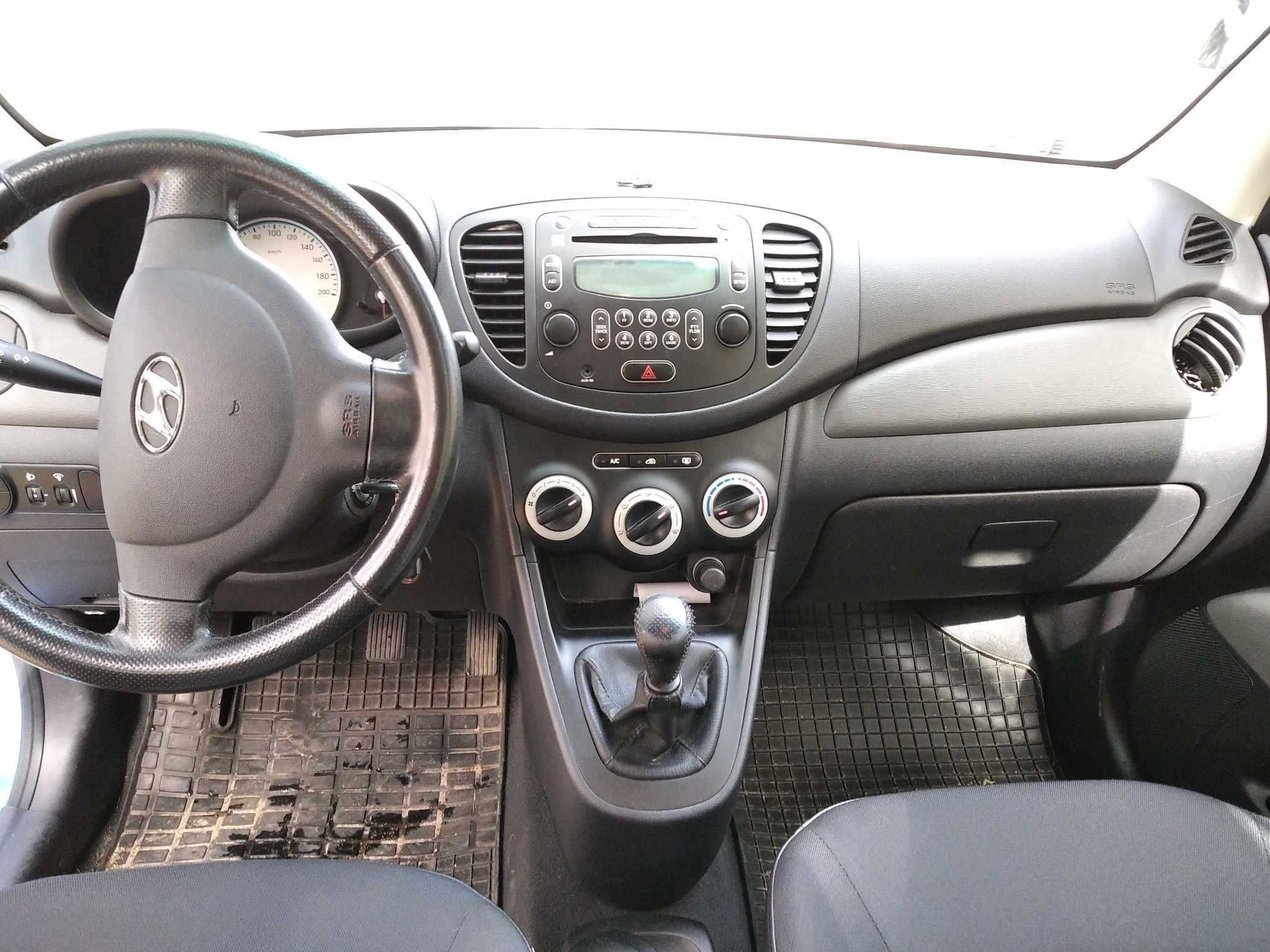 Hyundai i10 2009 rok, 70 tyś. przebieg, Bezwypadkowy, Polski SALON.