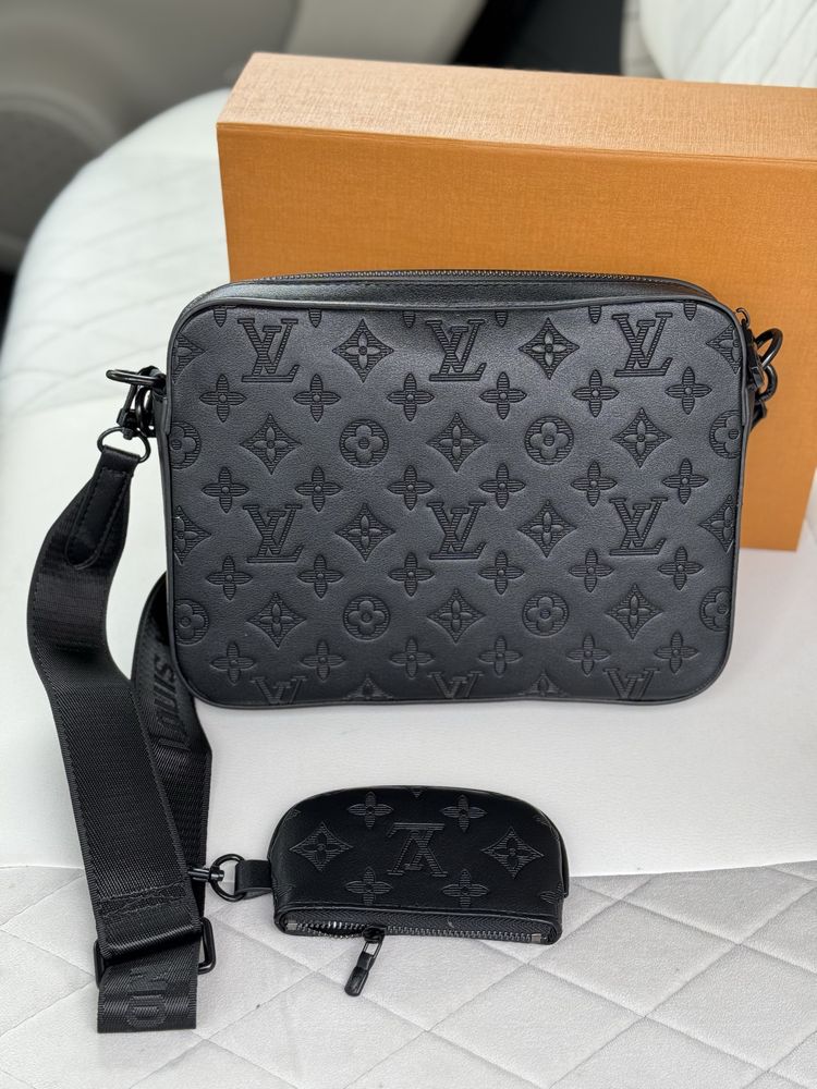 Мужская сумка через плечо барсетка Louis Vuitton 3in1