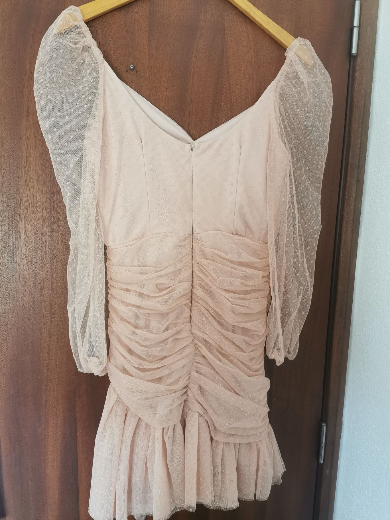 Vestido rosa pastel