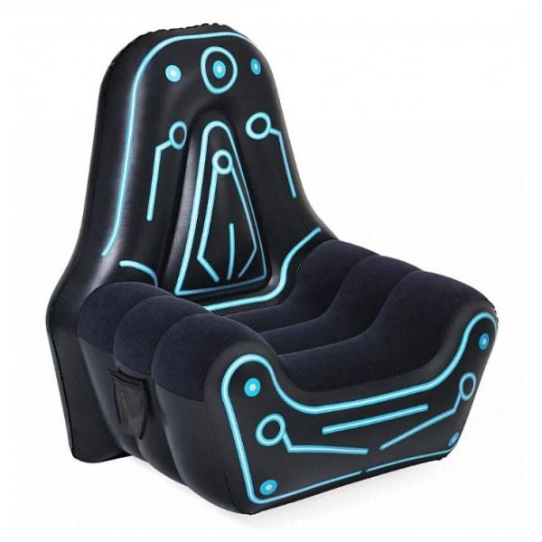 Надувне геймерстке крісло Bestway Mainframe 112x99x125 см + насос Jusk