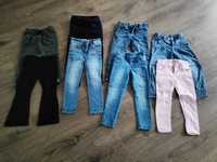 Spodnie dla dziewczynki rozmiar 98/104/110 (zestaw 8 sztuk)