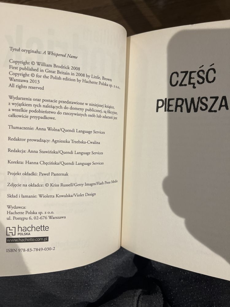 William Brodrick “Wyszeptane imię”