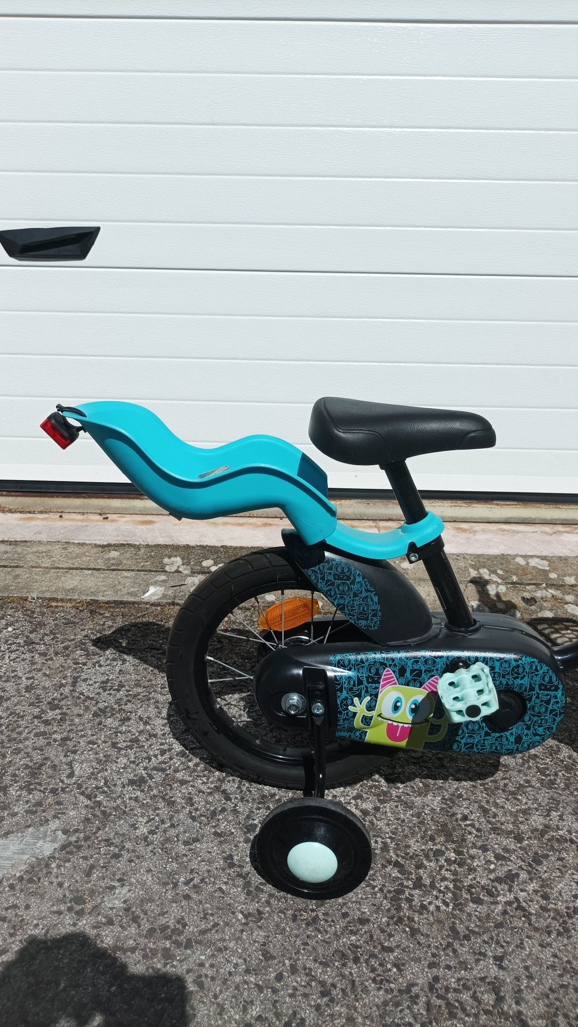 Bicicleta com rodinhas B' twin mini monsters  14 criança