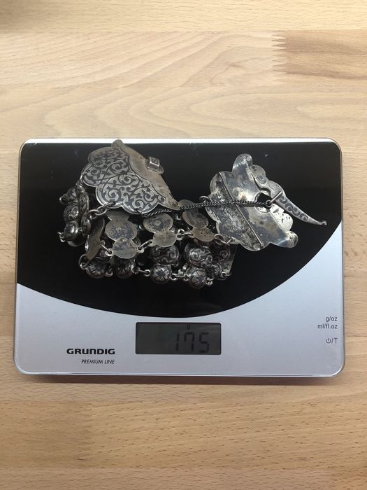 Антикварный пояс Кавказ Кубачи, серебро