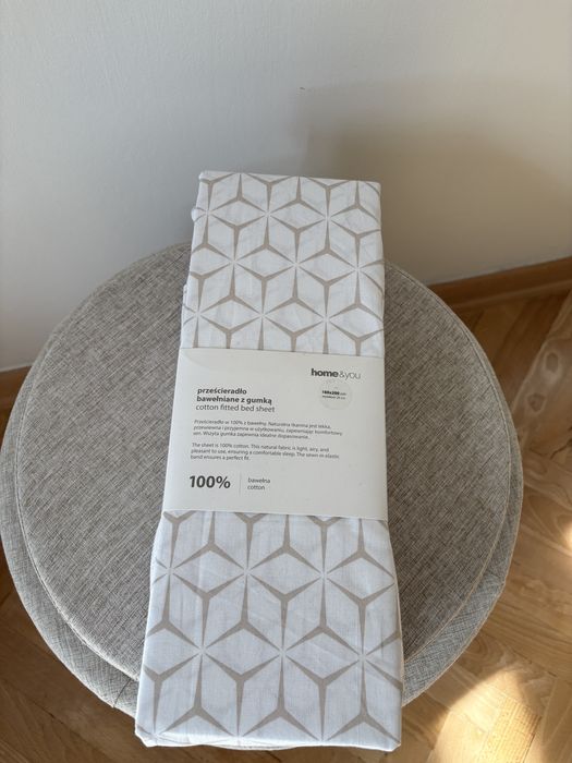 Zestaw posciel bawelniana home&you 200 x 220 i przescieradlo 160 x 200