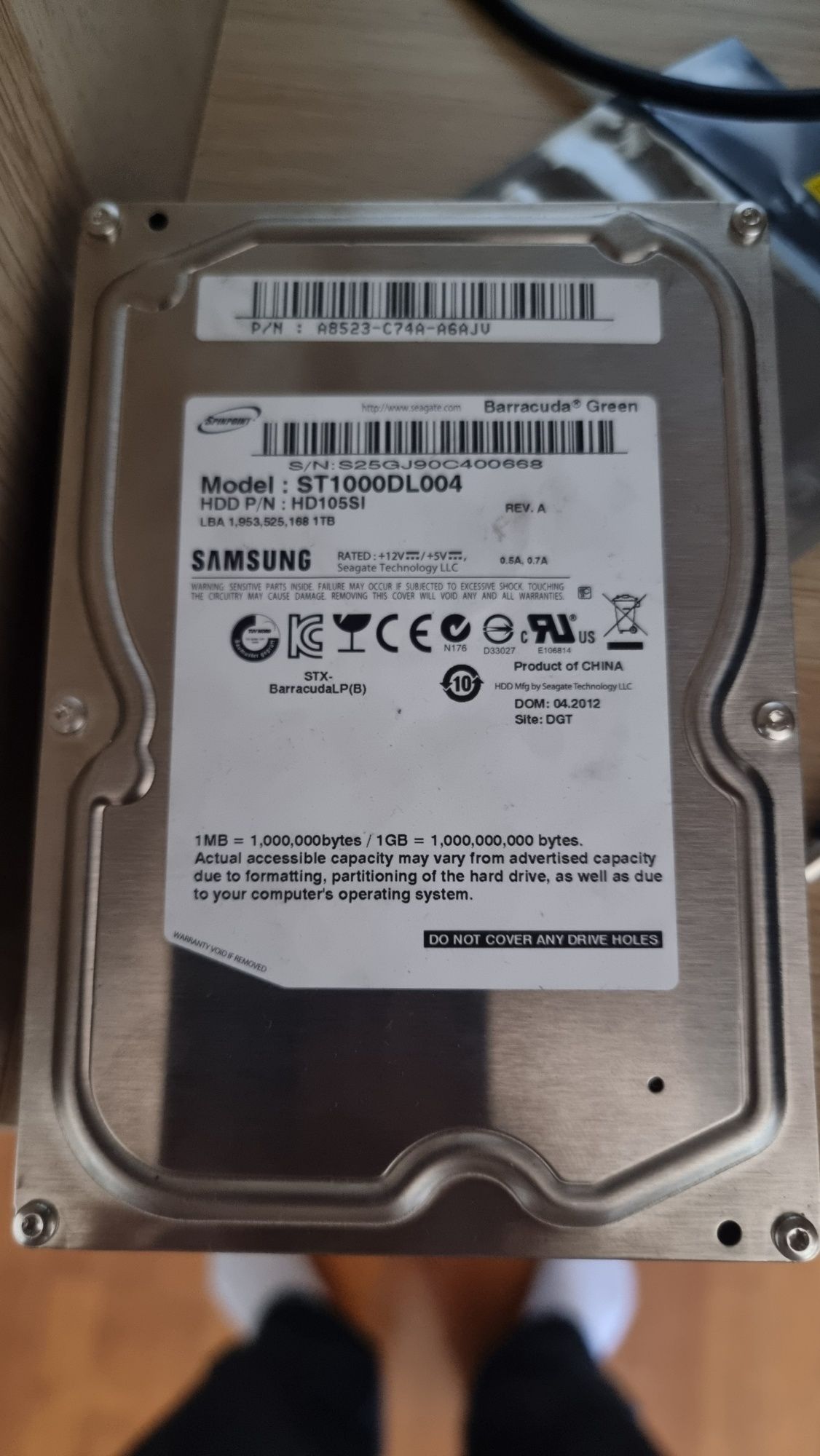 3x Hdds de 1Tb..