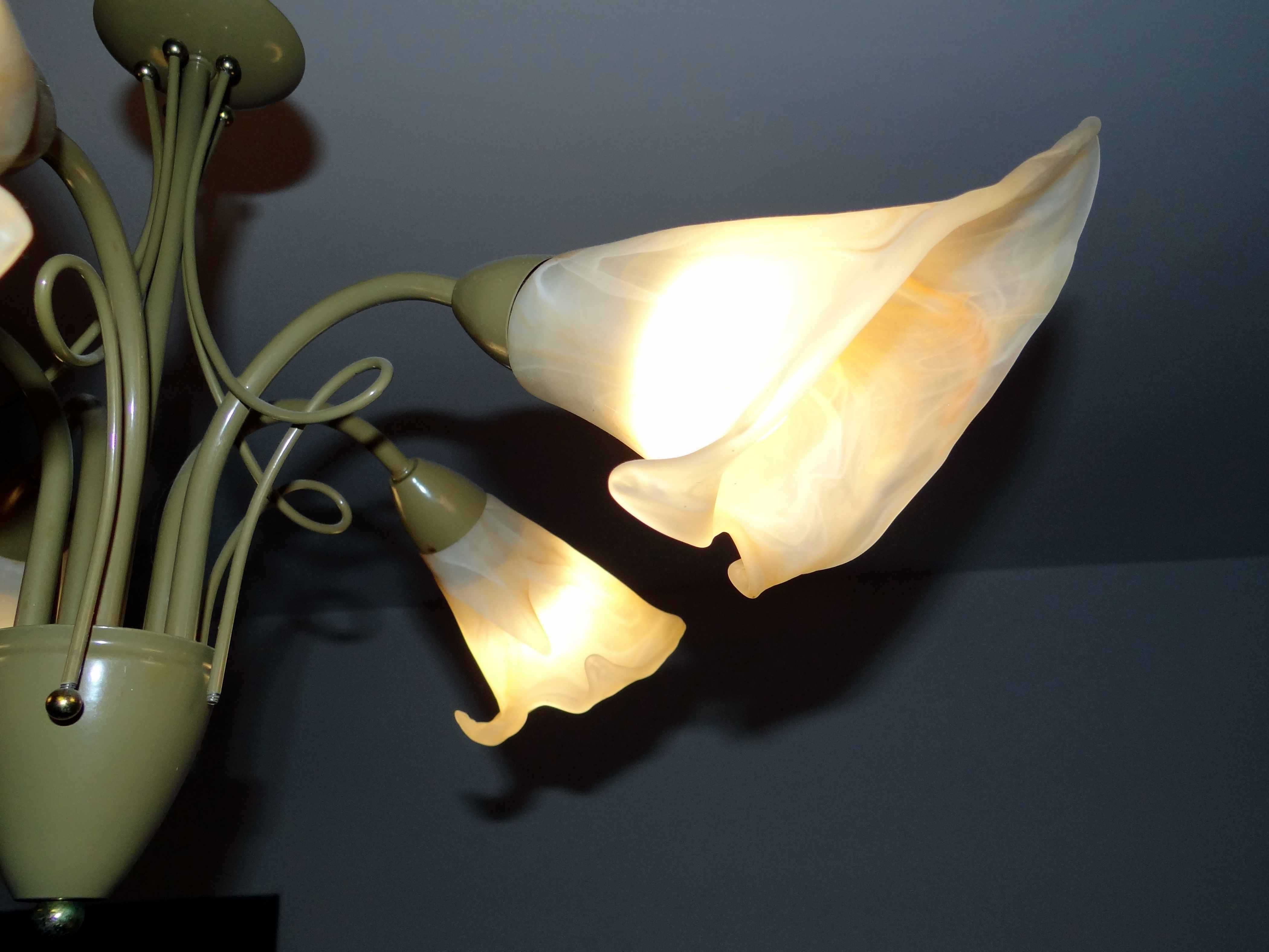 Lampa wisząca pokojowa, żyrandol z żarówkami LED
