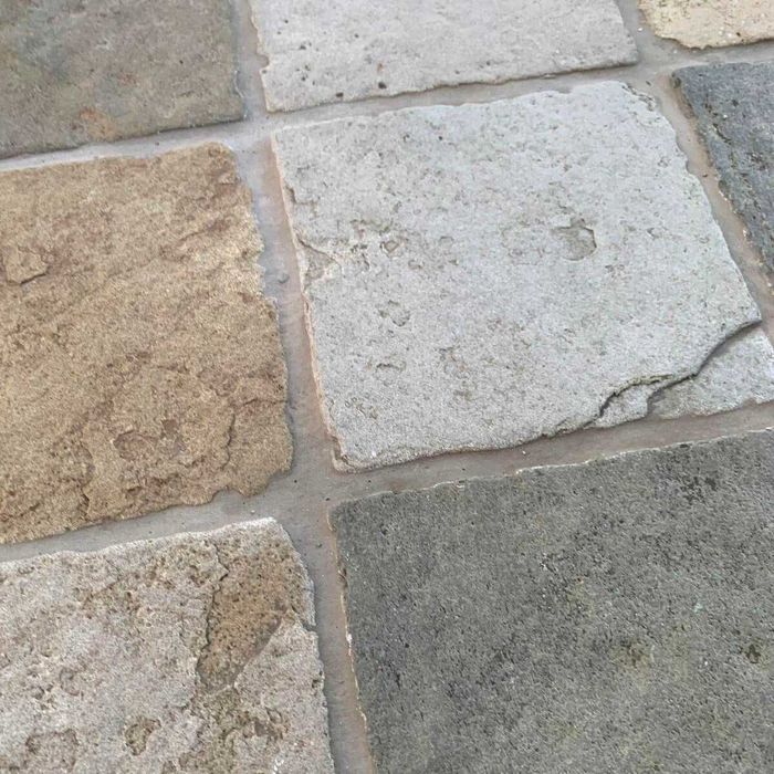 Płytki Wapień French antykowany 20x20x2 cm taras balkon kamień