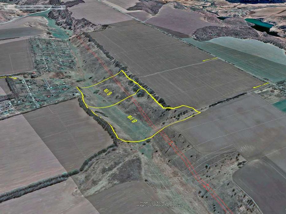 Продаж 14га землі, мальовнича Балка Хорватка, Кулибаба, 32км від Києва