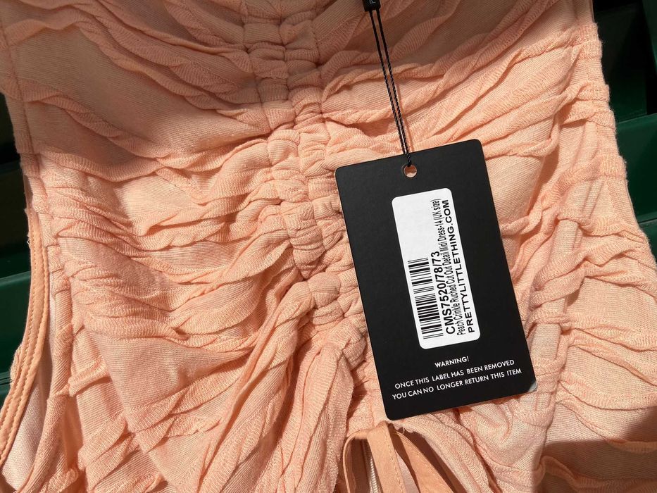 Vestido laranja claro NOVO c/ etiquetas