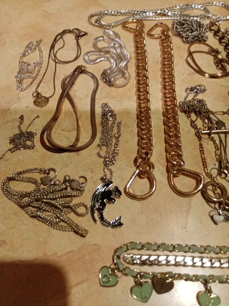 Duży zestaw biżuterii z lat 50tych do 80tych