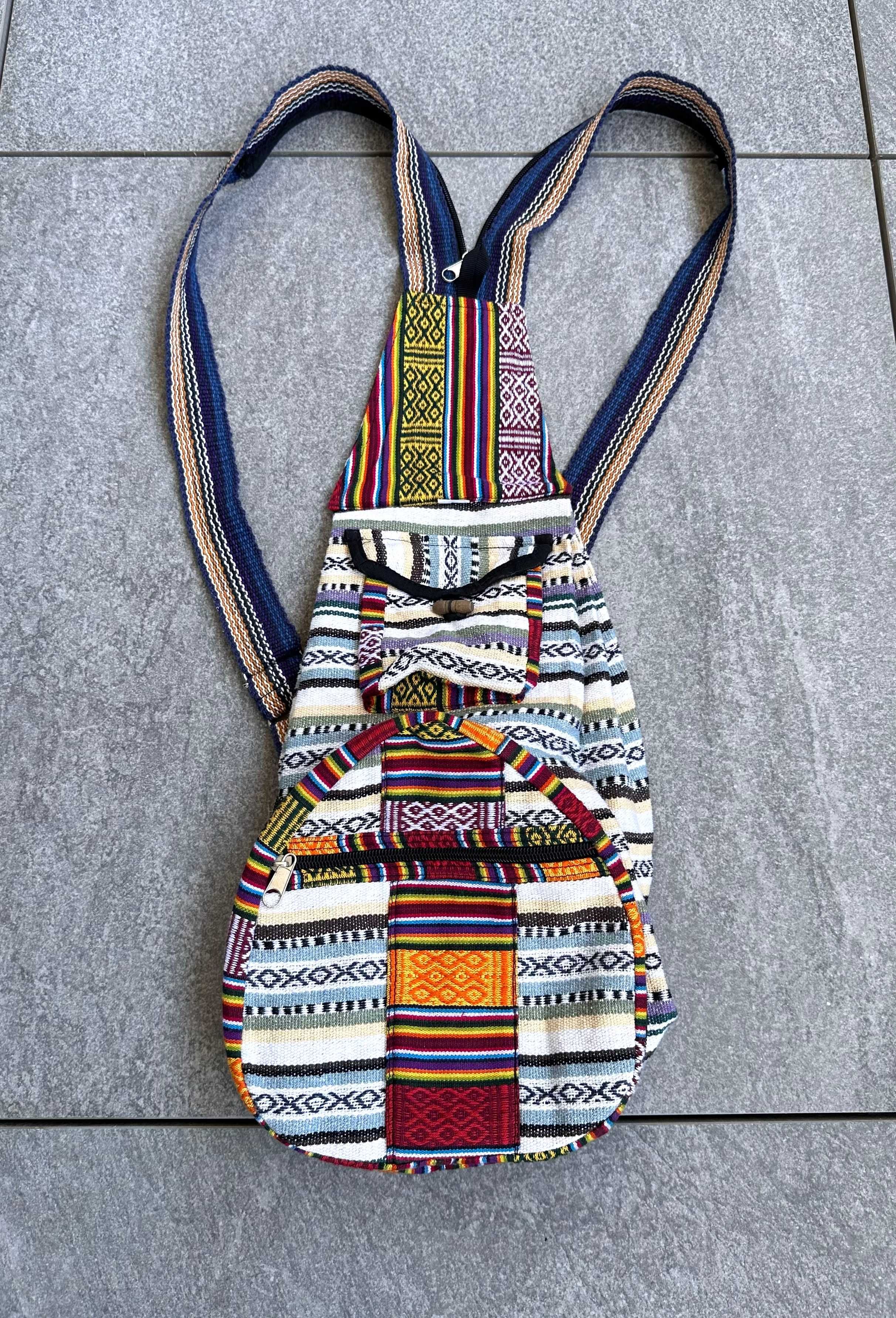 Plecak hippie made in Nepal retro hipisowski