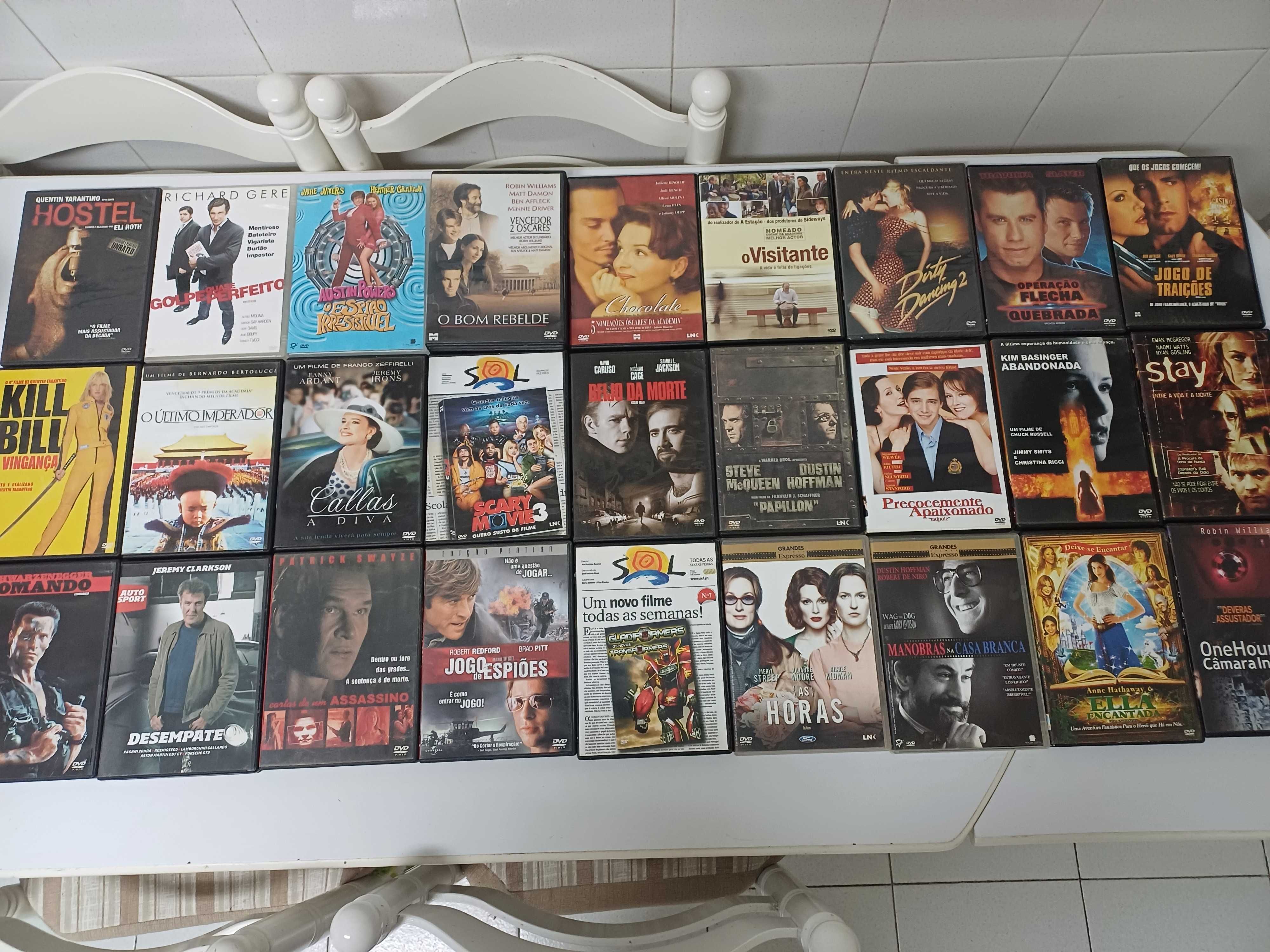 Dvd's de filmes de vários temas 34 unidades