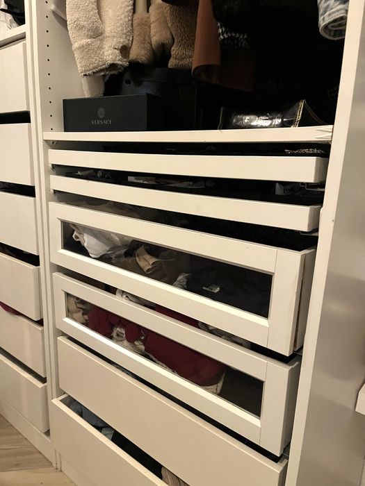 Open closet ikea branco