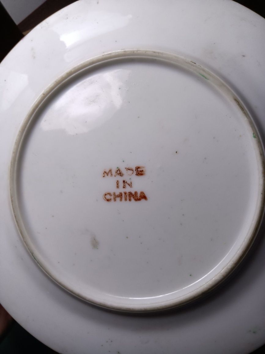 Prato de cantão, porcelana chinesa antiga. Antiguidade chinês